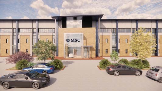 1. Rendering of MSC Creative Studios