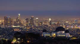 Observatorio Griffith y Centro de Los Angeles foto Chris Pritchard