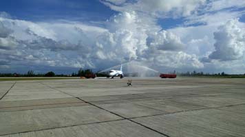 Llegada Interjet a Santa Clara Cuba 1