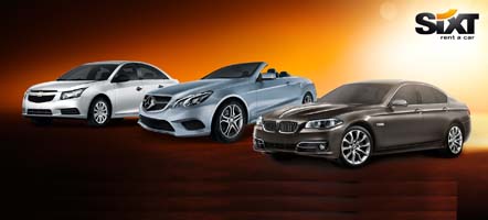 Sixt rent a car autos