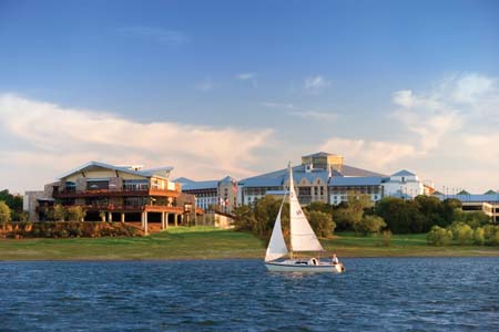 1435475 Glass Cactus Nightclub and Gaylord Texan Resort on Lake Grapevine grass edit